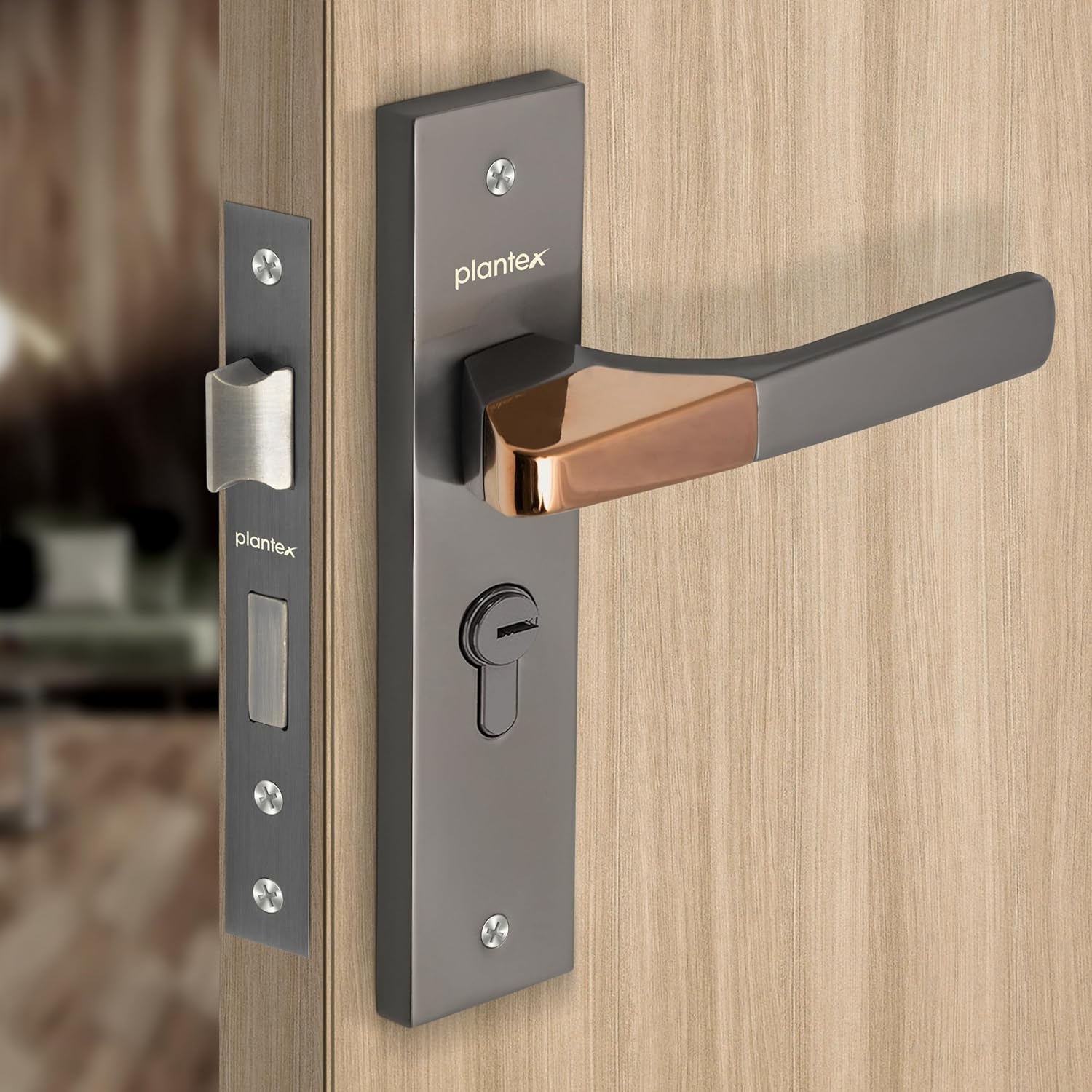 Plantex Heavy-Duty Door Lock Set - Main Door Handle Set